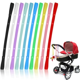 Auidy_6TXD 10 Stück Anti-Drop Strap Baby Spielzeug Schnullerkette Schnullerband Baby Schnullerkette Clip Stoff Schnullerketten für Unisex-Baby - 1