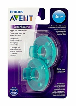 AVENT - Soothie - Schnuller aus Amerika - ab 3 Monate (3m+) - 2er Pack - Grün - 1