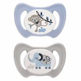 NIP Silikon Dentalschnuller Miss Denti Gr. 3 - mit Backenzähnchen ab 13 Mo + 2 Stk. - 1