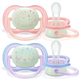 Philips Avent SCF376/12, Set mit 2 Schnullern Ultra Air, 0-6 Monate - 1