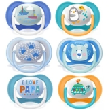 Philips Avent Schnuller // 6-18 Mo // Boy Mix // 6er Set // inkl. Transport- Sterilisierbox - 1