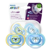 Philips Avent Ultra Air Schnuller, 2er-Pack – ab 18 Monate, Löwe/Bär (Modell SCF349/14) - 1